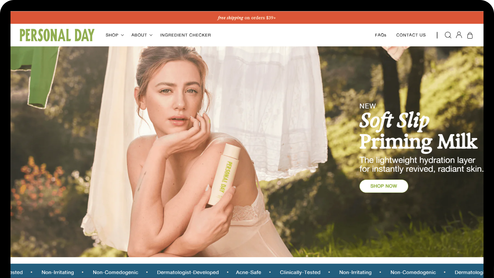 Client 3 Shopify store
