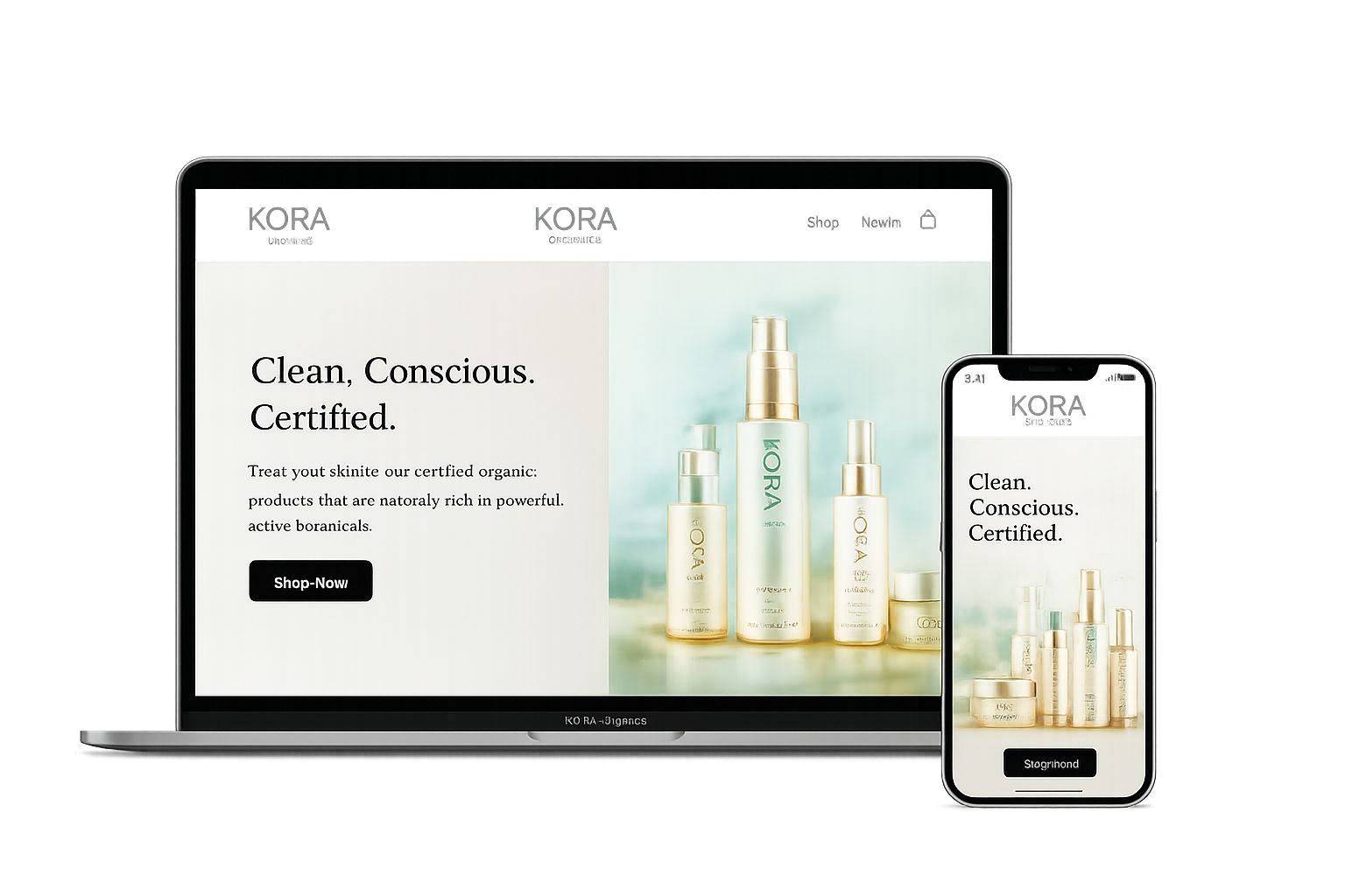 Kora Organics case study screenshot