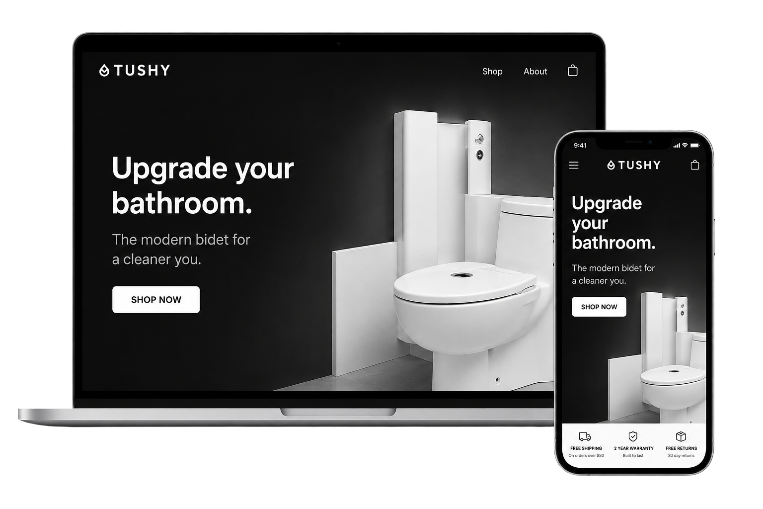 Tushy case study screenshot