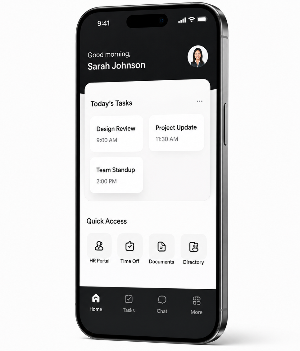 Employee app screenshot