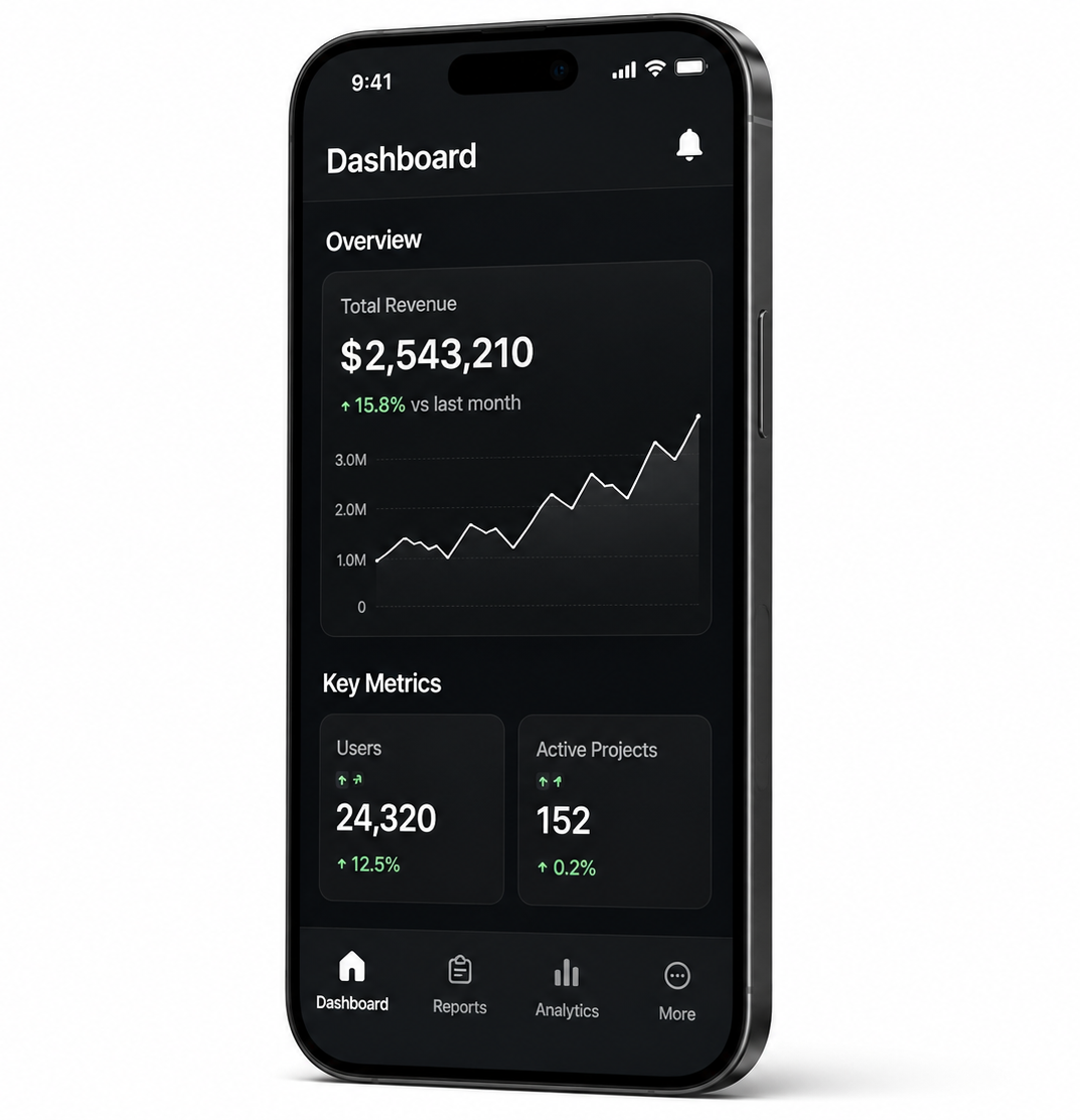 Enterprise mobile app screenshot