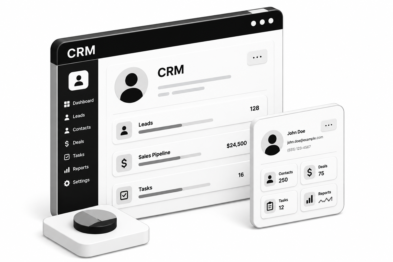 CRM software illustration
