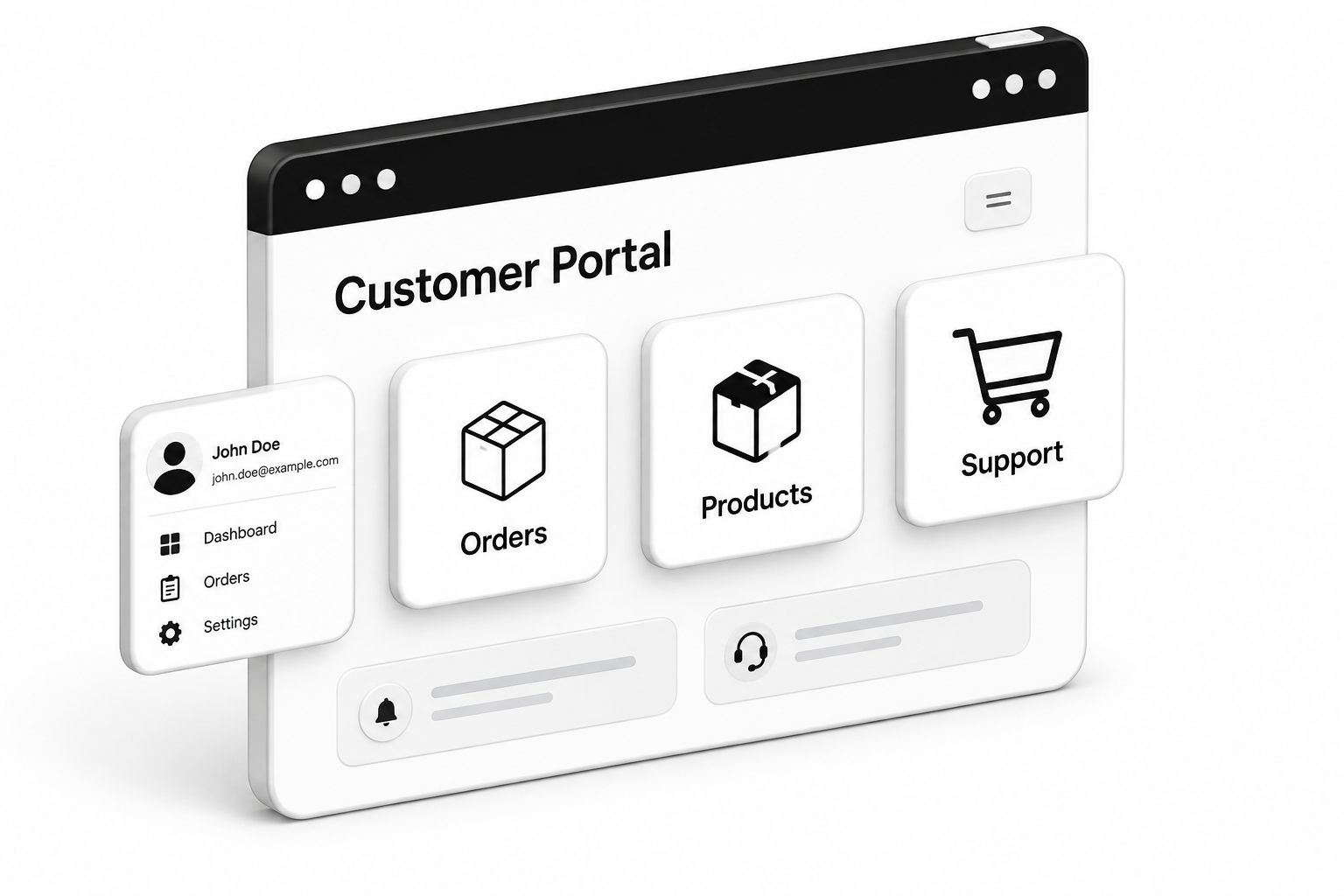 Customer portal illustration