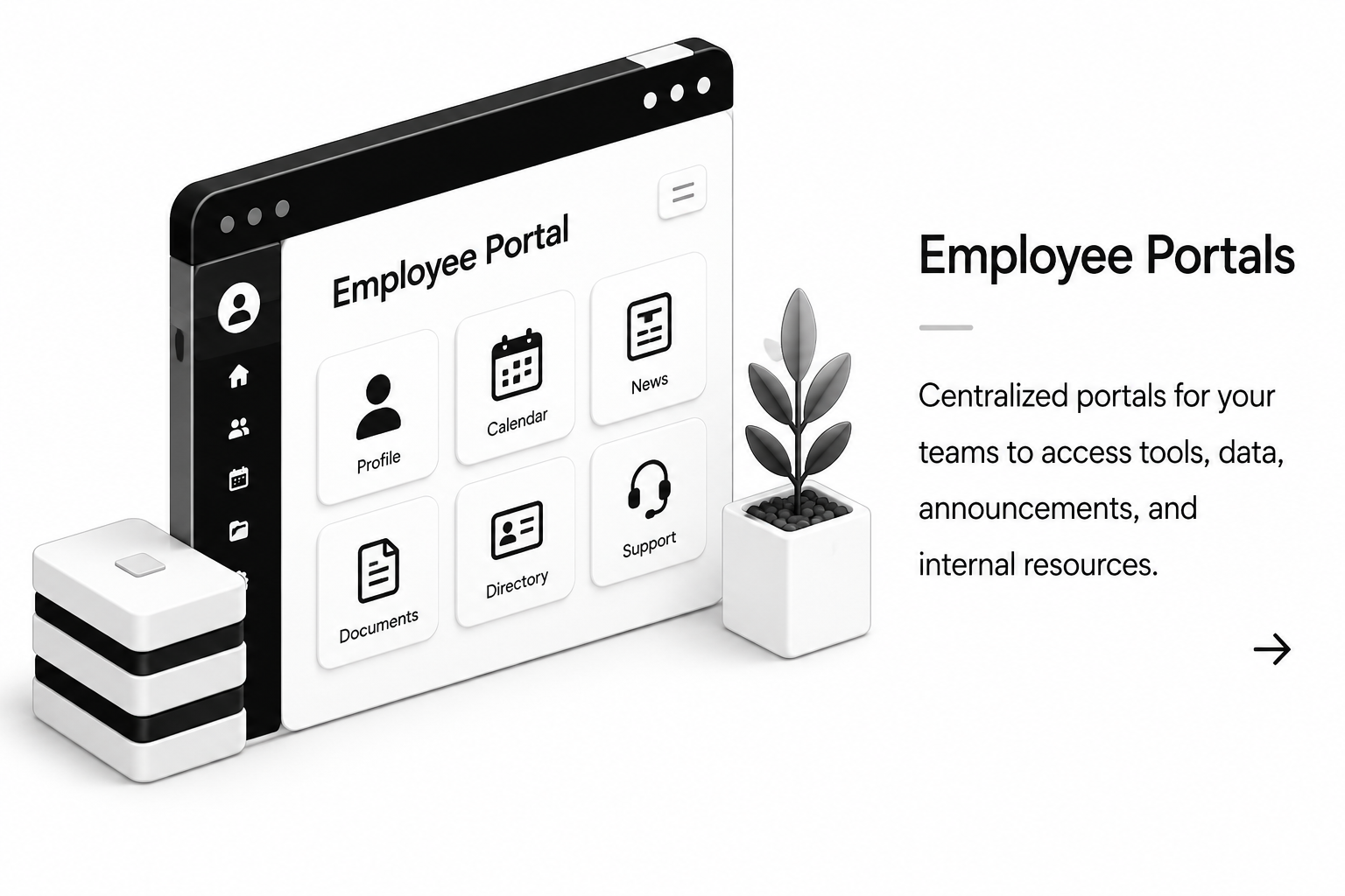 Employee portal illustration